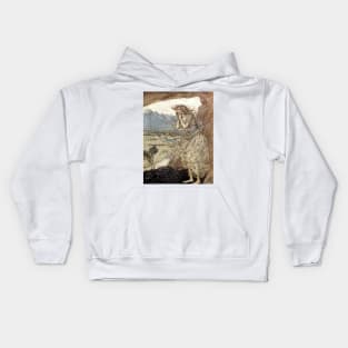 Sweet Echo - Arthur Rackham Kids Hoodie